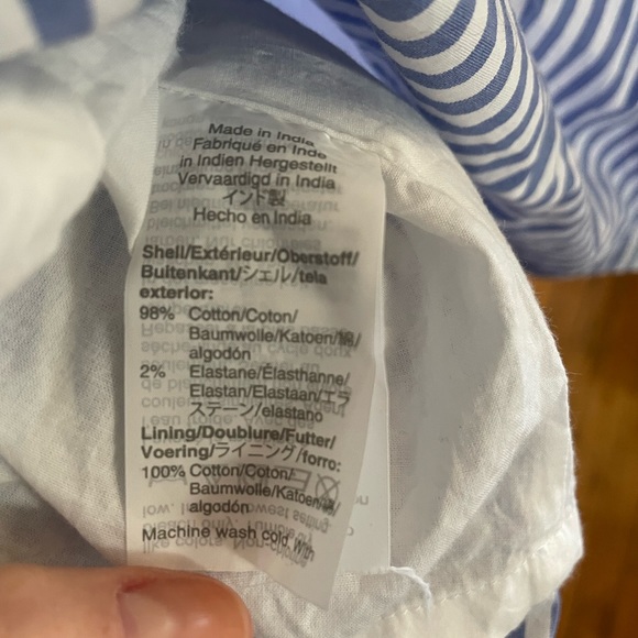 Blue and white stripe midi dress - Picture 5 of 7